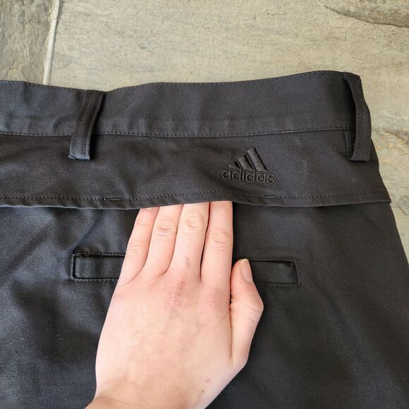 Adidas Golf Shorts Men 42 Black Performance Clima Cool Athleisure Athletic Sport - Picture 12 of 14